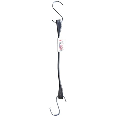 Erickson 5/8 In. x 13 In. Hook-to-Hook Rubber Industrial EPDM Tarp Strap, Black