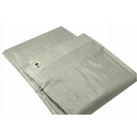 Erickson 12"x18' Silver Heavy Grade Poly Tarp