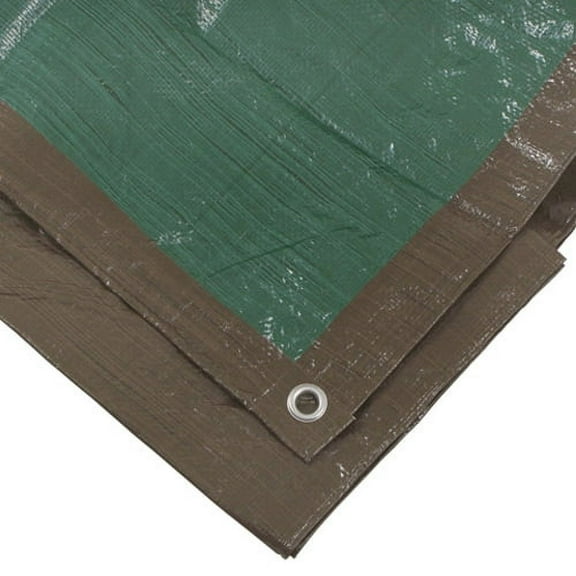 Erickson 16'x20' Reversible Mid Grade Poly Tarp Brown/Green