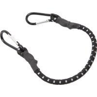 Erickson Industrial Bungee Cord with Carabiner Hooks - Adjustable - 24 In, Black