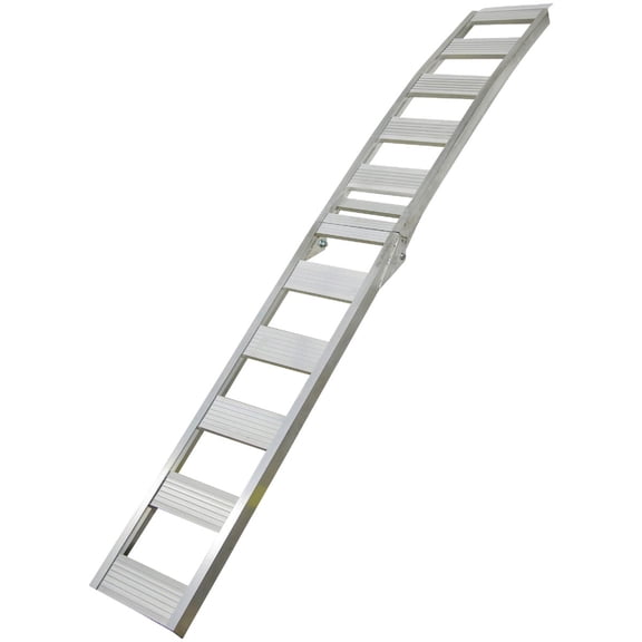 Erickson Aluminum Folding Arched Ramp 7441 - Easy Storage, Safety Strap - 12" x 90"