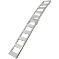90" x 12" Silver Aluminum Foldable Motorcycle Loading Ramp