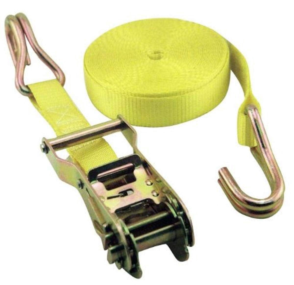 Erickson Manufacturing 51316 Ratchet Strap, Yellow - 1 x 15 ft. - 3000 lbs