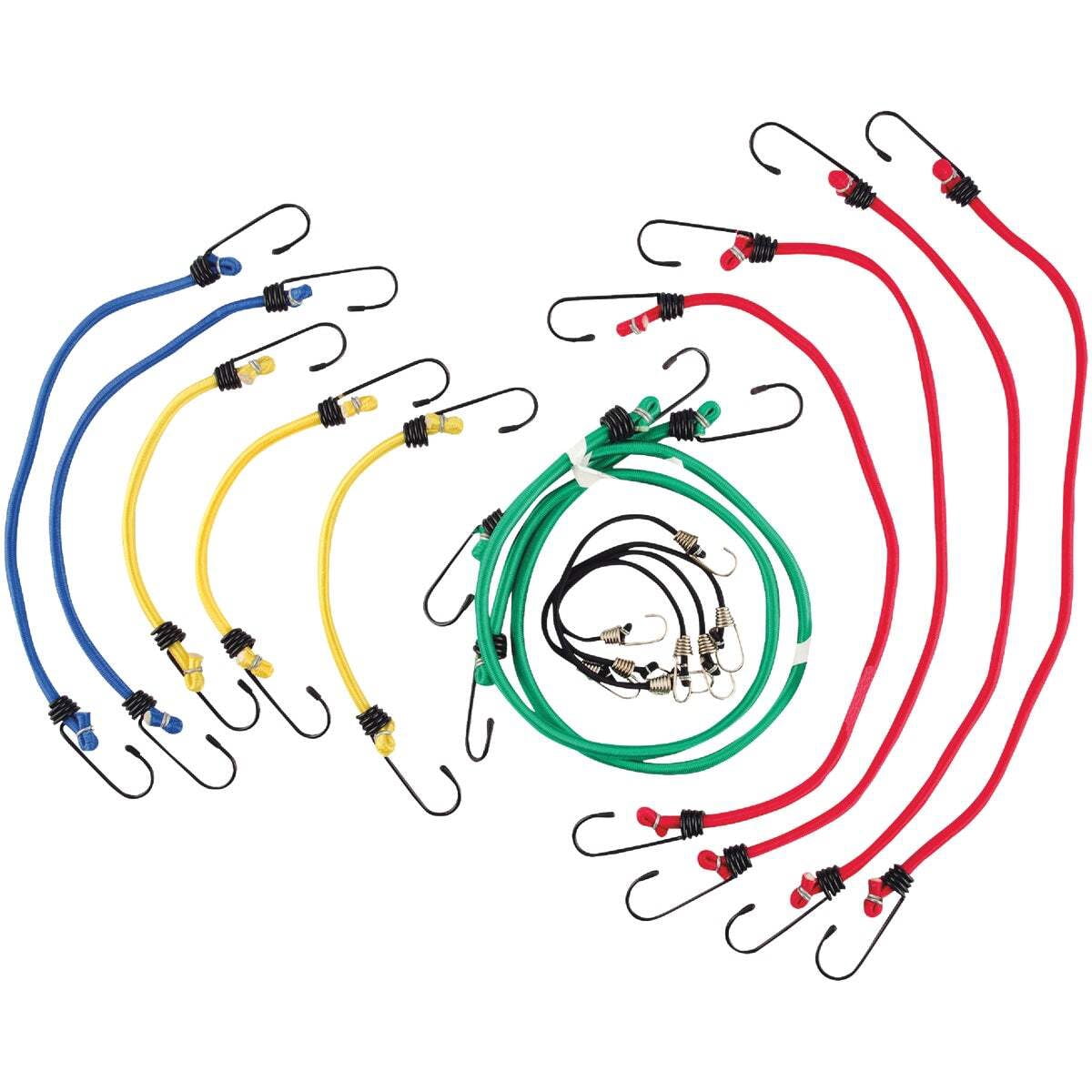 Erickson Vinyl Coated Wire Bungee Cord Set (15-Piece) 06620