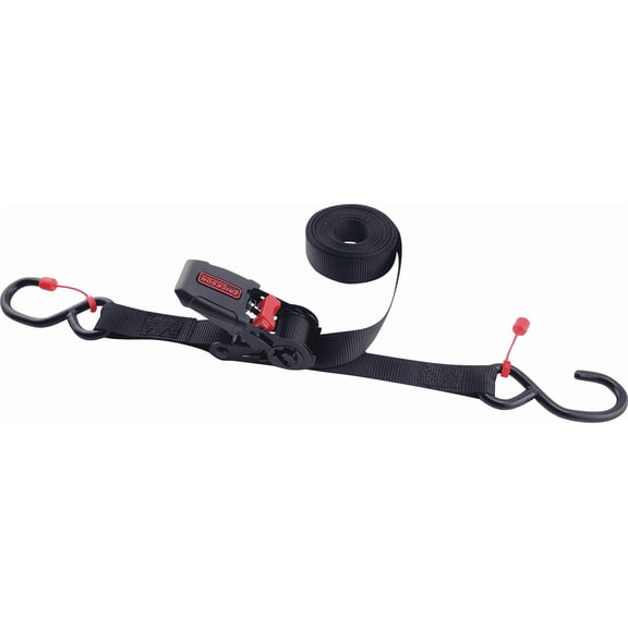 Erickson Soft Grip Rubber Ratchet Tie-Down With Cap Locks - Single Pack Residential Use, Standard Application