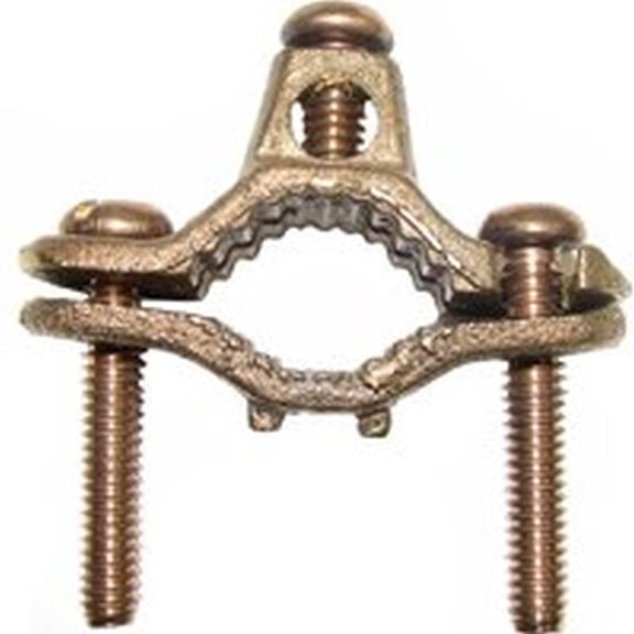 Erico CWP1JU Copper Pipe Clamp Bronze, 1/2" - 1"