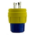 thumbnail image 1 of Ericson 2520-PW6P Plug, Perma-Tite, NEMA L14-30, 3 Pole/4 Wire Locking Blade, 30 Amp, 125/250V, 3 Phase, Safety Yellow, 1 of 2