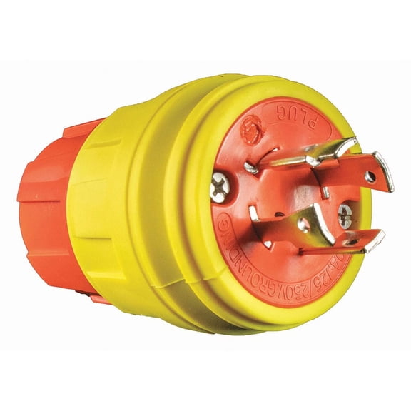 Ericson Plug,125/250VAC,20A,L14-20P,3P,4W 2320-PW6P-AM