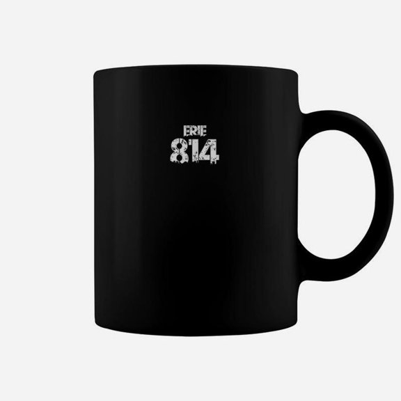 Erie 814 Area Code Distressed Gritty Coffee Mug
