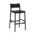 thumbnail image 1 of Erie Black Woven Paper Cord and Wood Counter Stool, 1 of 12
