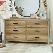 Erie Collection by Sauder 6-Drawer Bedroom Dresser, Timber Oak Finish