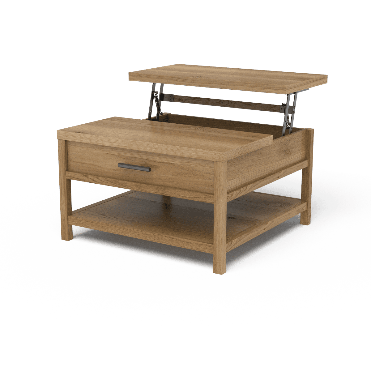 Erie Collection by Sauder Lifttop Storage Coffee Table, Timber Oak