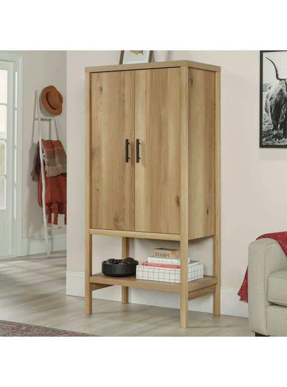 Erie Collection by Sauder Storage Cabinet, Timber Oak Finish