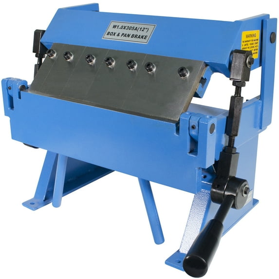 Erie Tools 12" Pan & Box Brake w Adjustable Removable Fingers 20Ga Steel