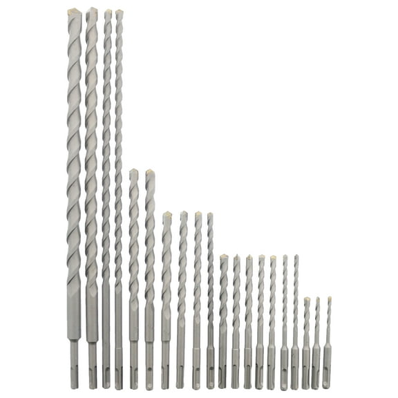Erie Tools 20 Piece SDS Rotary Hammer Concrete Masonry Carbide Tipped Drill Bit Set fit Milwaukee Hilti Bosch