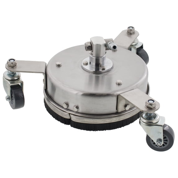 Erie Tools 8" Stainless Steel Pressure Washer Flat Surface Cleaner with Wheels