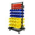 thumbnail image 1 of Erie Tools® 90 Bin Parts Storage Rack Locking Wheels for Shop Garage Nut Bolt, 1 of 4