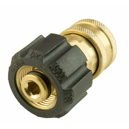 Erie Tools Brass 22mm x 3/8" Twist Quick Connect Socket Pressure Washer Adapter