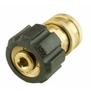 Erie Tools Brass 22mm x 3/8 Twist Quick Connect Socket Pressure Washer Adapter