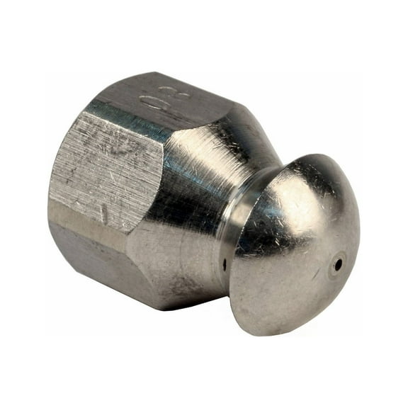 Erie Tools Button Nose 1/4" Sewer Jetter Nozzles 8.0 Orifice