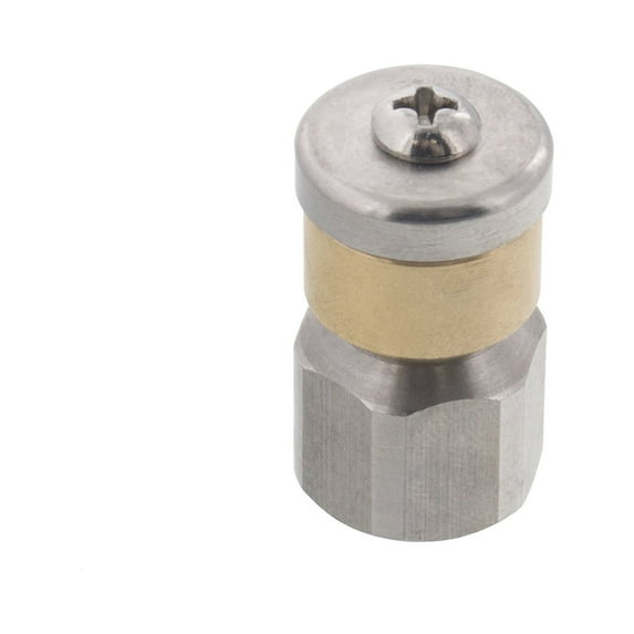 Erie Tools Rotating 1/4" Sewer Jetter Nozzle for Drain Cleaning 2.0 Orifice