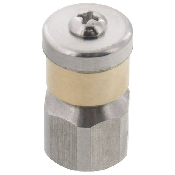 Erie Tools Rotating 1/4" Sewer Jetter Nozzle for Drain Cleaning 3.0 Orifice