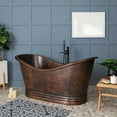 thumbnail image 1 of Erik 60 Inch Copper Double Slipper Bathtub, 1 of 2