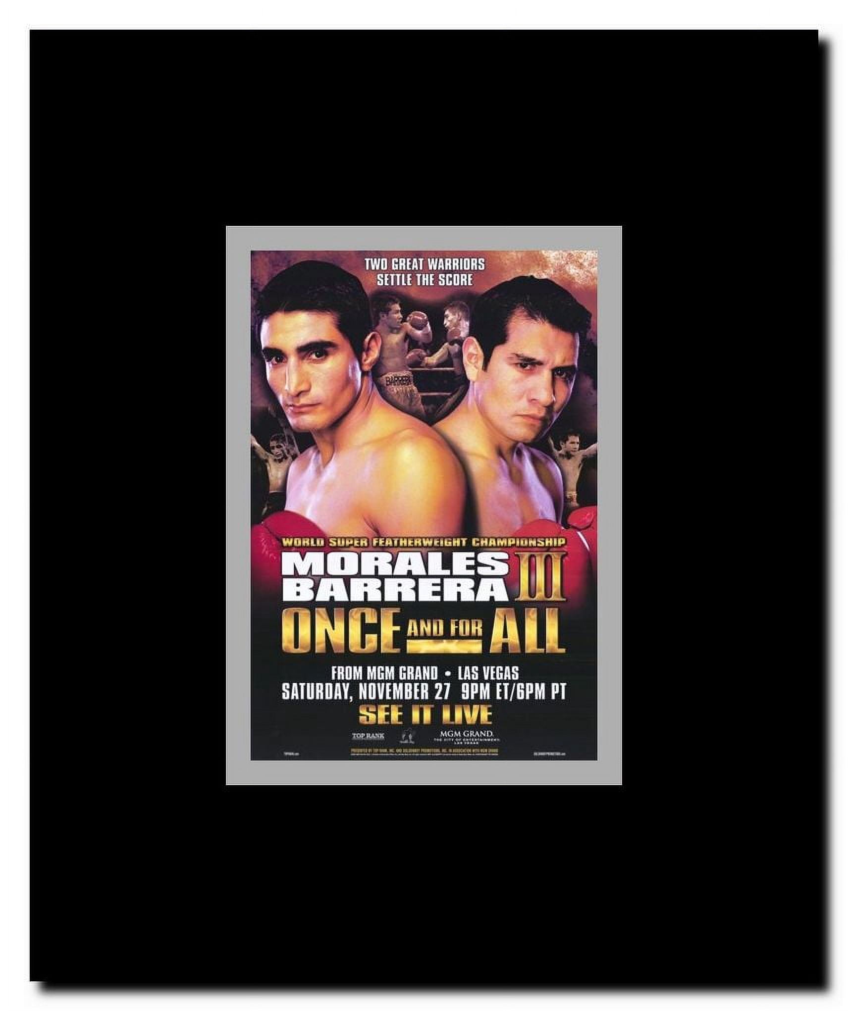 Erik Morales vs Marco Antonio Barrera Framed Movie Poster