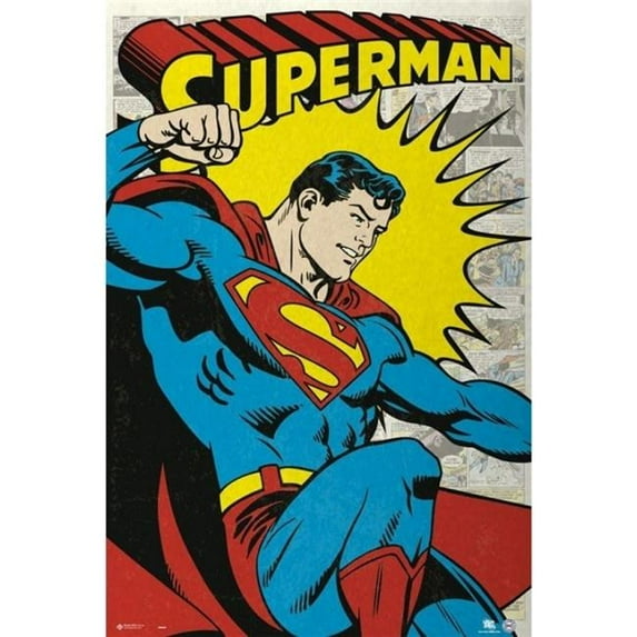 Erik Posters XPE160356 Dc Superman Poster Print, 24 x 36