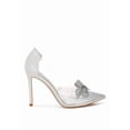 thumbnail image 1 of Erika Rhinestones Embellished Clear Pump Shoes, 1 of 14