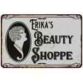 thumbnail image 1 of Erika's Beauty Shoppe Chic Sign Vintage Decor 8x12 Metal Sign 208120021301, 1 of 1