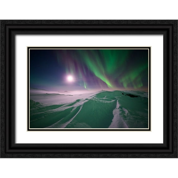 Eriksson, Robin 14x11 Black Ornate Wood Framed with Double Matting Museum Art Print Titled - Artic Winter