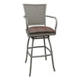 thumbnail image 1 of Erin 30" Outdoor/Indoor Fabric Bar Stool in Multi-Color - Beige Frame, 1 of 2