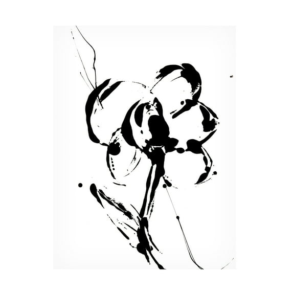 Erin Ashley 'Flower Squiggle I' Canvas Art