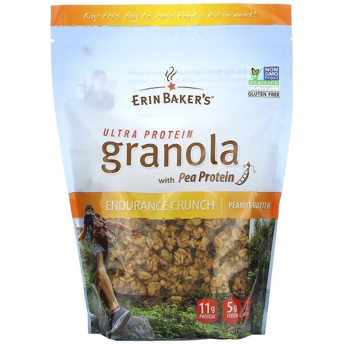 Erin Baker's, Ultra Protein Granola with Pea Protein, Peanut Butter, 12