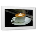thumbnail image 1 of Erin Berzel 18x13 White Modern Wood Framed Wall Art Titled - Caffe Macchiato I, 1 of 5
