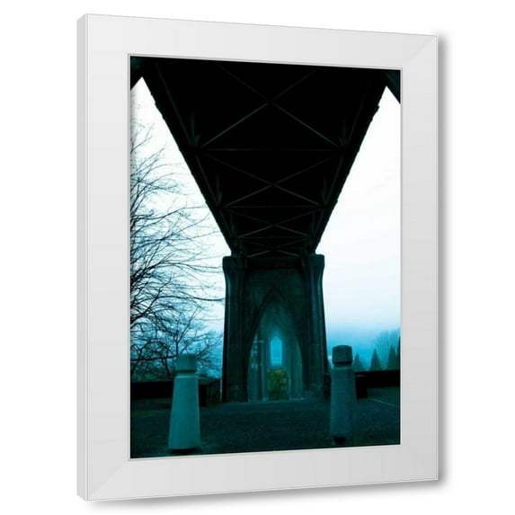 Erin Berzel 4x24 White Modern Wood Framed Wall Art Titled - St. Johns Arches III