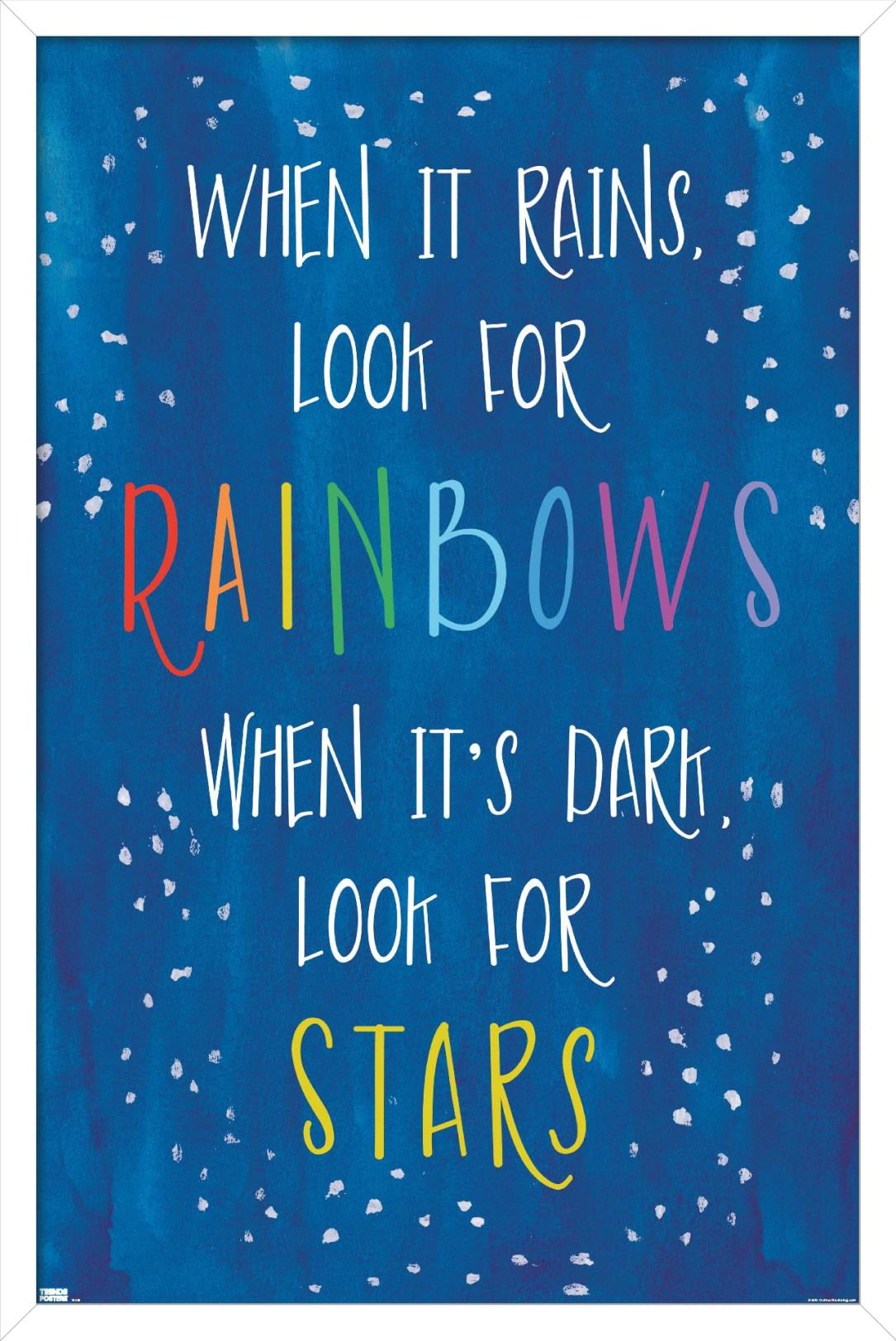 Erin Clark - Rain-Stars Wall Poster, 14.725" x 22.375", Framed