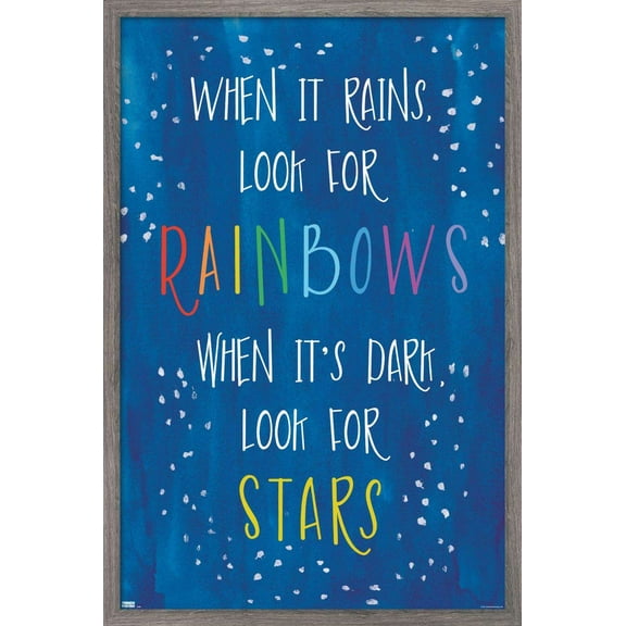Erin Clark - Rain-Stars Wall Poster, 22.375" x 34", Framed
