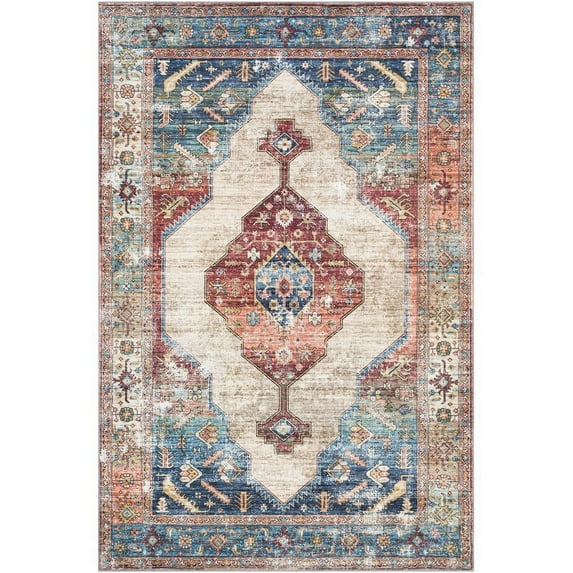 Erin ERN-2304 8'10" x 12' Rug Denim/Navy/Aqua/Burgundy/Beige/Tan/Wheat/Taupe