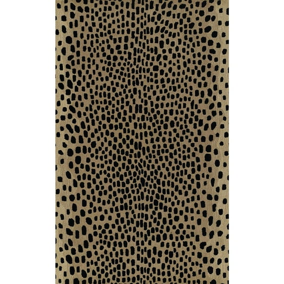 Erin Gates Woodland WOD-3 Cheetah /Beige -7'9" X 9'9"