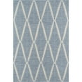 thumbnail image 1 of Momeni Indoor/Outdoor Geometric Modern Contemporary Area Rugs, Blue/White,24" x 36", 1 of 5