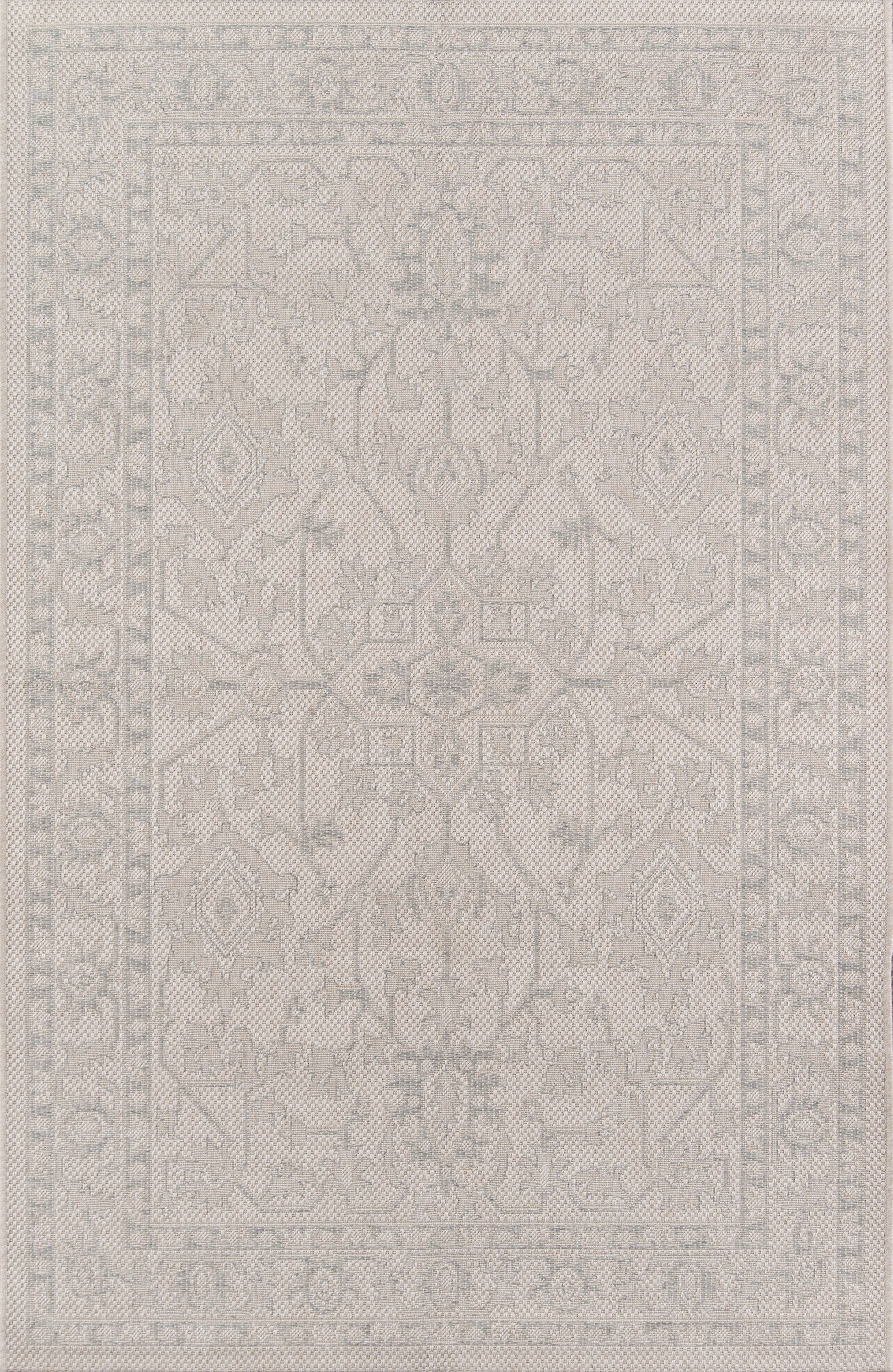 Erin Gates by Momeni Downeast Boothbay Polypropylene Machine Made Grey Indoor Outdoor Rug 2' X 3'