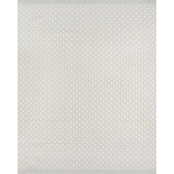 Erin Gates by Momeni Langdon Windsor Grey Hand Woven Wool Area Rug 8'6" X 11'6"