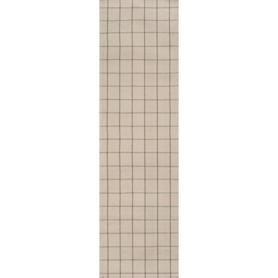 Erin Gates by Momeni Marlborough Deerfield Ivory Hand Woven Wool Area Rug 2'3" X 8' Runner