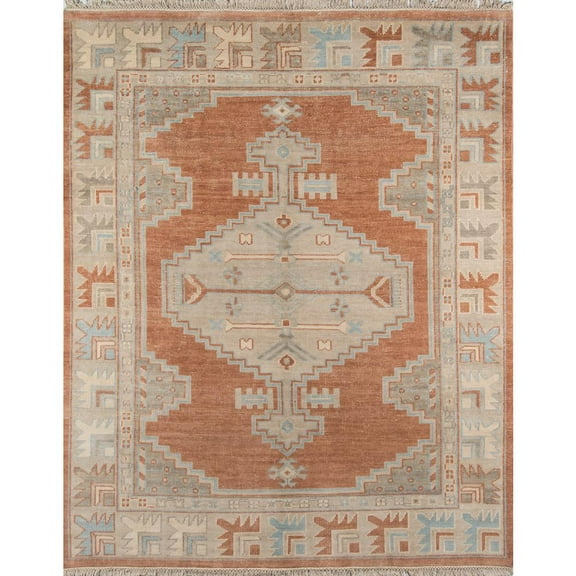 Erin Gates Traditional Rectangle Area Rug, Rust, 2' X 3'