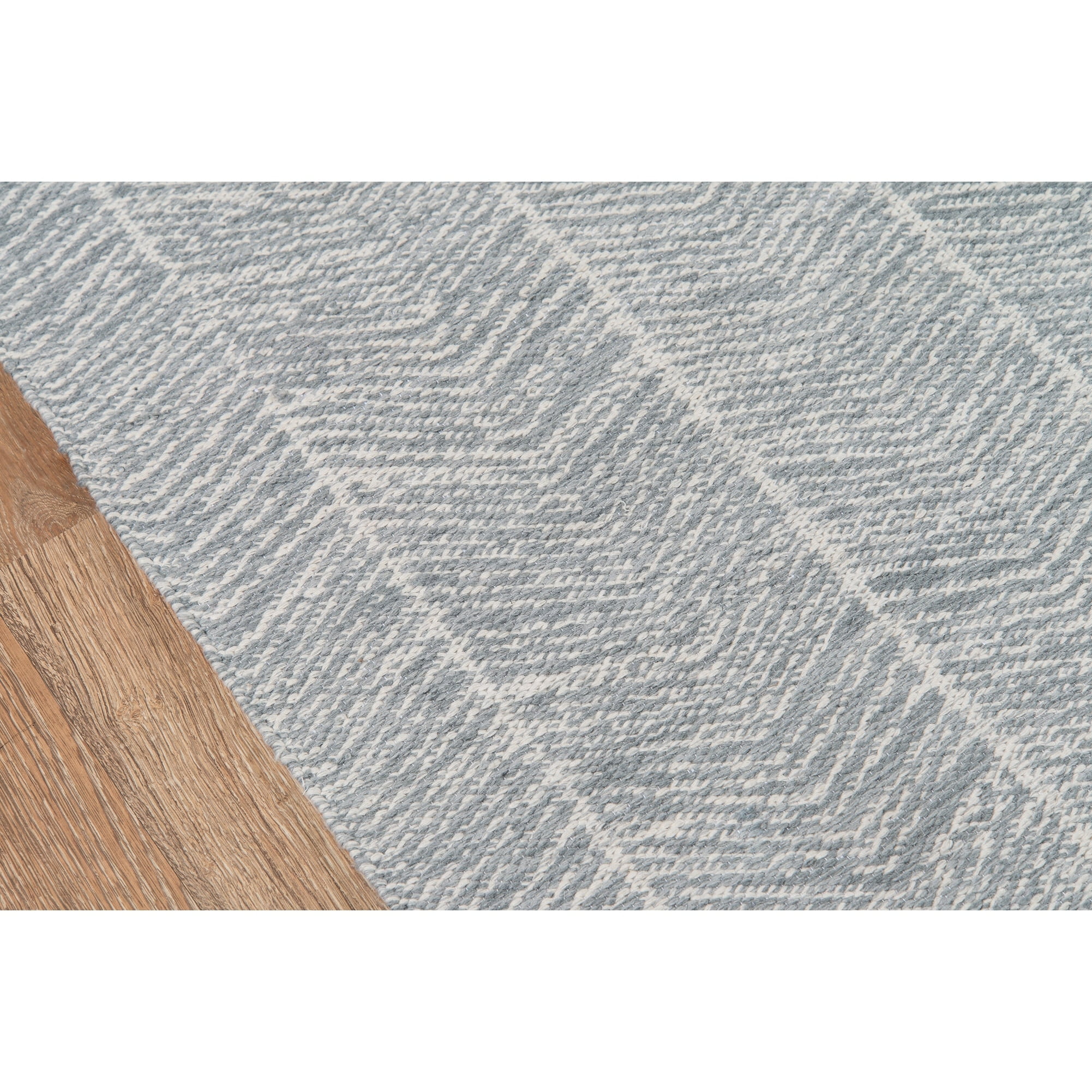 Easton Geometric Gray Flatweave Synthetic Indoor/Outdoor Rug, 3'6" x 5'6"