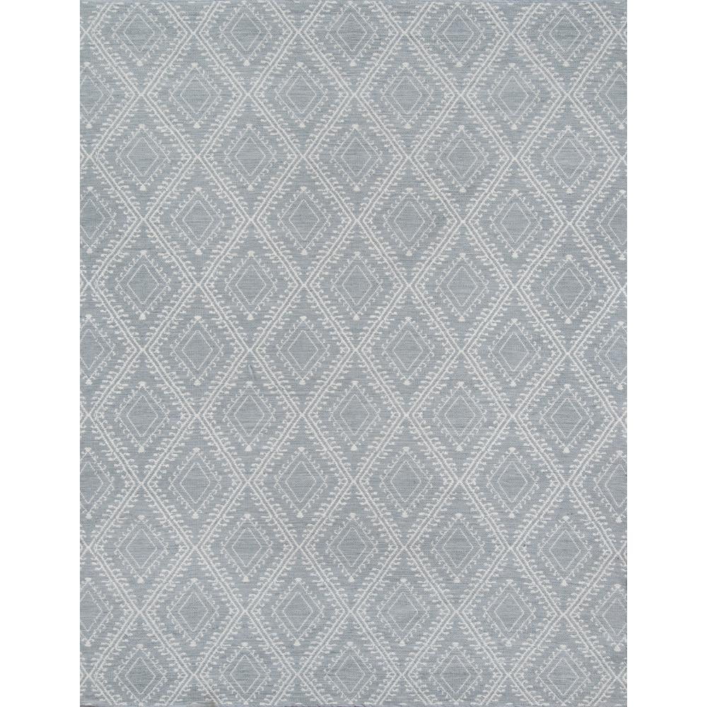 Gray Geometric Flatweave Synthetic Area Rug, 7'6" x 9'6"