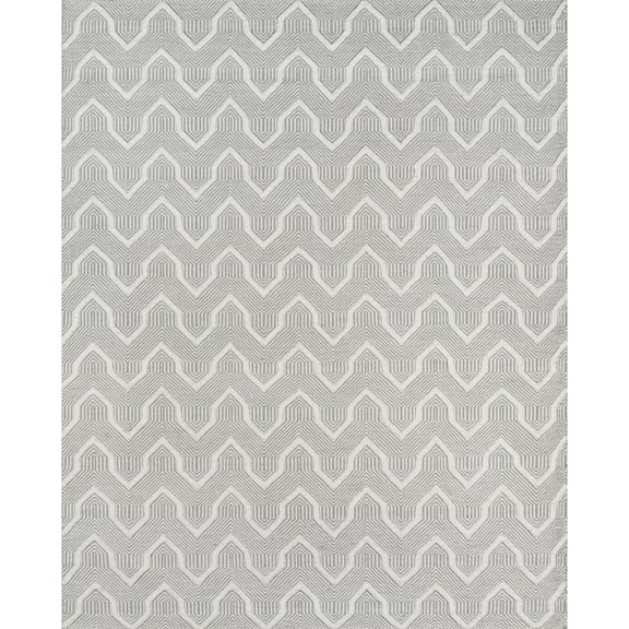 Erin Gates by Momeni Langdon Prince Grey Hand Woven Wool Area Rug 2' X 3'