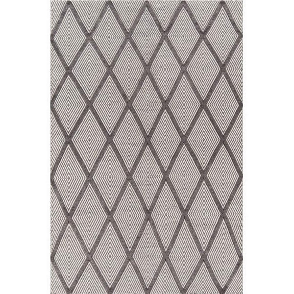 Erin Gates by Momeni Langdon Spring Charcoal Hand Woven Wool Area Rug 3'9" X 5'9"
